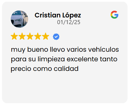 ¡Transforma tu auto por dentro como si fuera nuevo! Imagina entrar a tu vehículo y sentir que acabas de sacarlo del concesionario. Nuestro servicio de detallado interior no solo limpia, ¡revitaliza cada rincón! Desde los asientos hasta las alfombras, pasamos cada centímetro por un proceso profundo de limpieza y renovación. ¿El resultado? Un interior que se siente tan limpio que no querrás salir del coche. Perfecto para esos viajes largos o simplemente para darle a tu coche el cariño que merece.