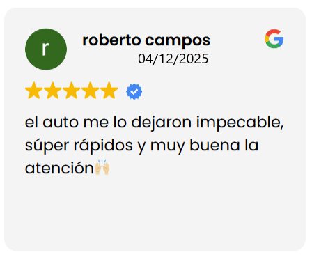 ¡Transforma tu auto por dentro como si fuera nuevo! Imagina entrar a tu vehículo y sentir que acabas de sacarlo del concesionario. Nuestro servicio de detallado interior no solo limpia, ¡revitaliza cada rincón! Desde los asientos hasta las alfombras, pasamos cada centímetro por un proceso profundo de limpieza y renovación. ¿El resultado? Un interior que se siente tan limpio que no querrás salir del coche. Perfecto para esos viajes largos o simplemente para darle a tu coche el cariño que merece.